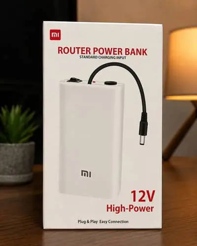 Mi Router Power Bank 12V High-Power – Plug & Play Uninterruptible Power Supply for Routers